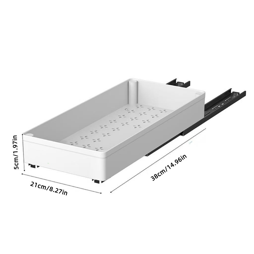 Punch-free Retractable Cabinet Pull-out Rack