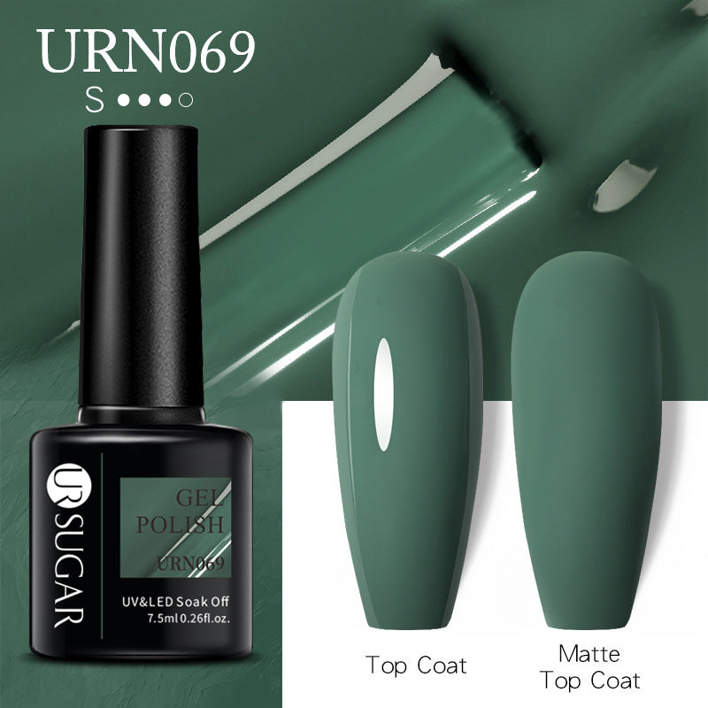 One Bottle One Color Gel Nail Polish Hot Sale Shimmering Powder Sequins Solid Color Phototherapy Plastic