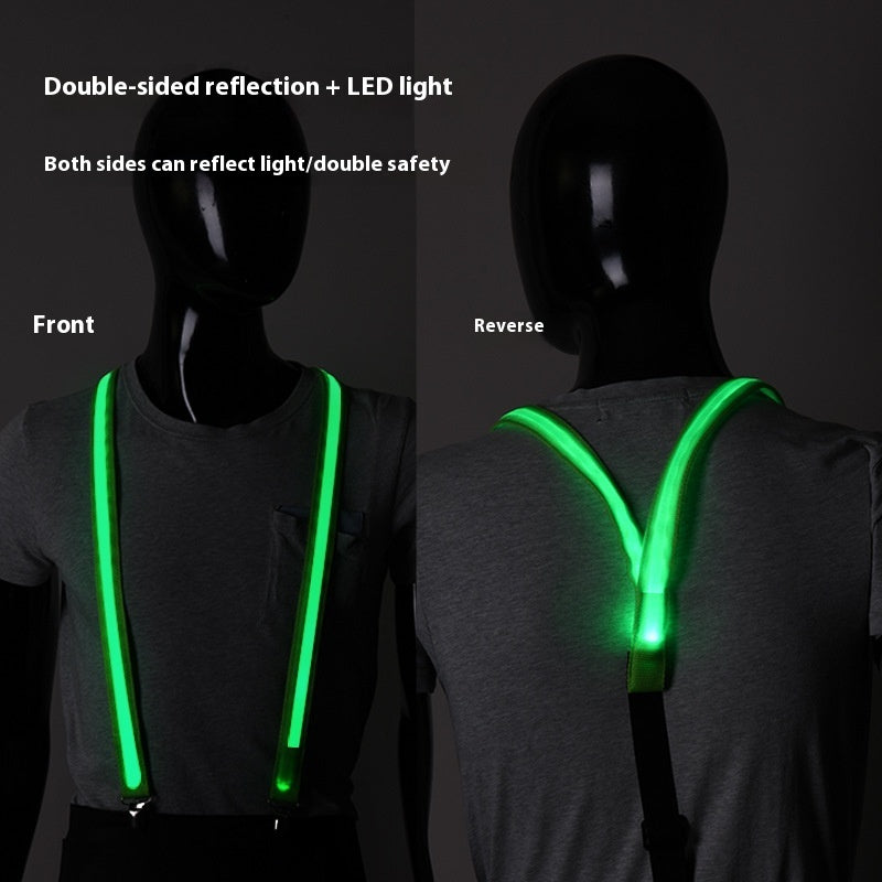 Luminous Suspenders Night Outdoor Warning Light