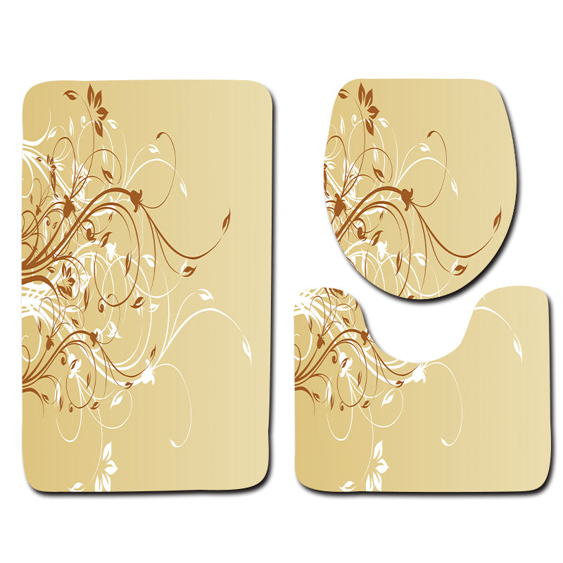 Modern Minimalist Bathroom Mats Three-piece Set