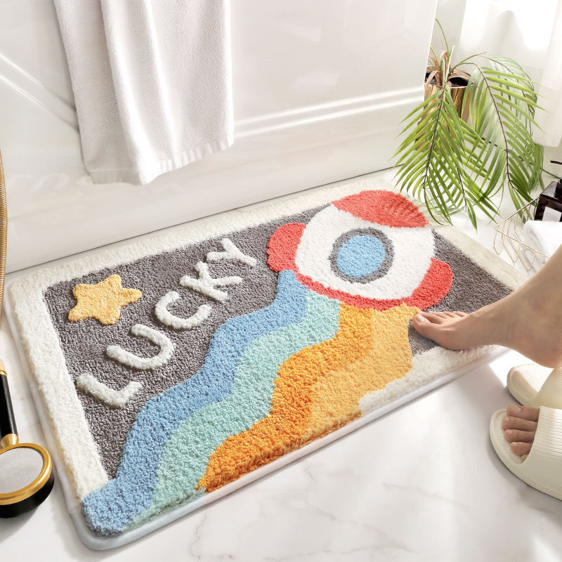 Household Toilet Tloor Mats Bathroom Absorbent Non-slip Mats