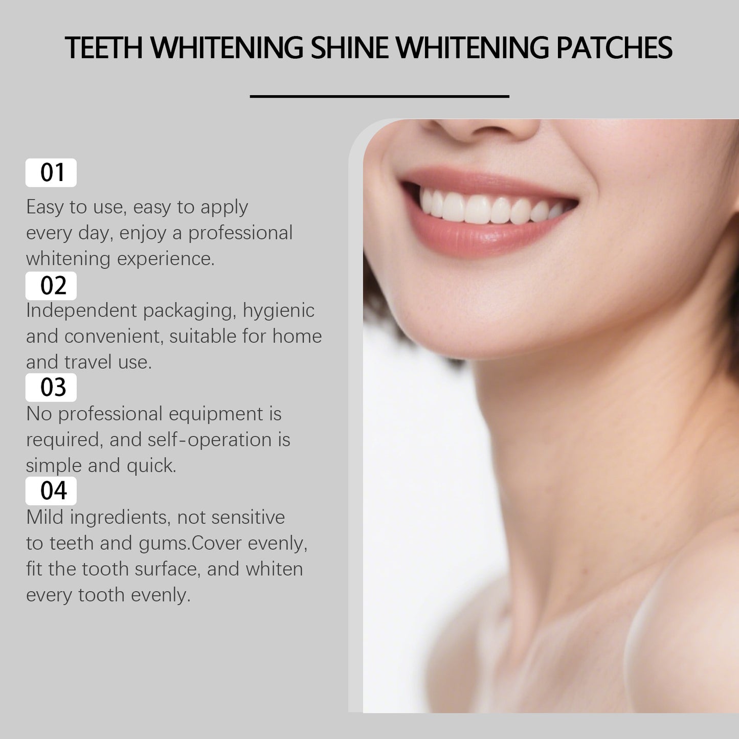 Dental Strips With Gentle Ingredients For Everyday Care Effectively Removing Dental Plaque