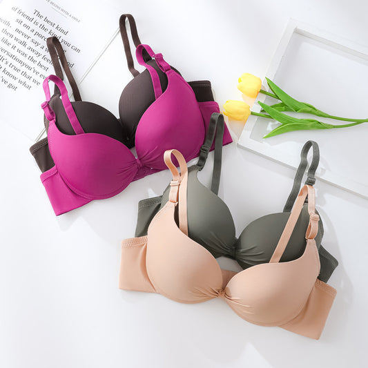 Steel Ring Thin Cup Women's Bra Underwear