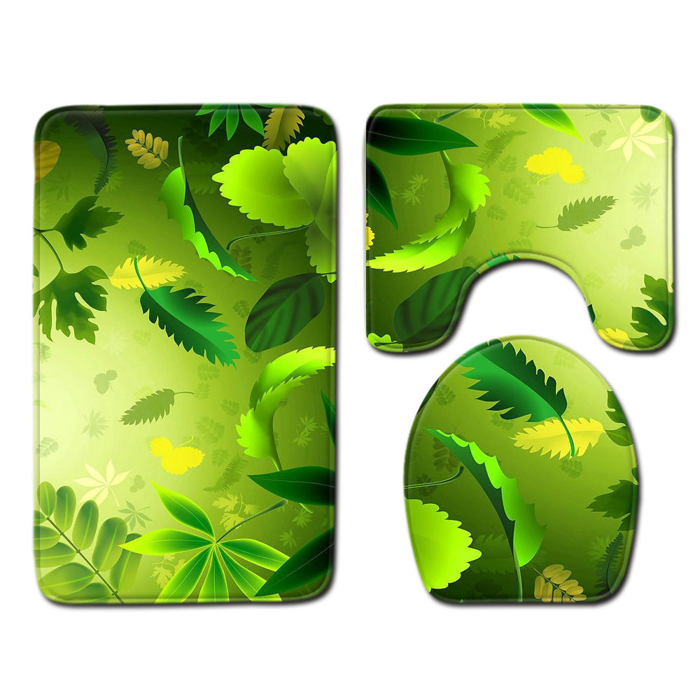 Modern Minimalist Bathroom Mats Three-piece Set