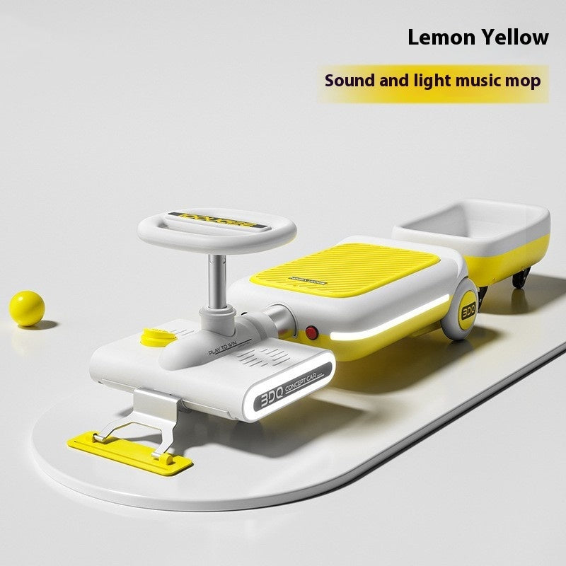 Children's Electric Mopping Go-kart Four-wheel Seated Toy