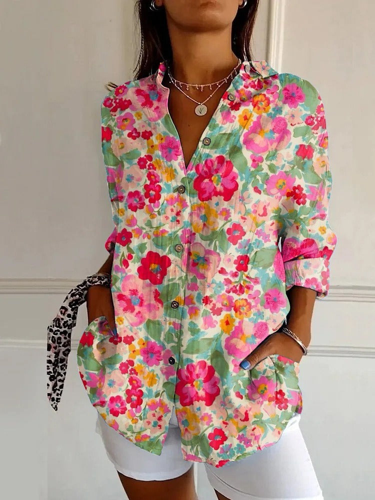 3D Digital Printing Long Sleeve Shirt Top