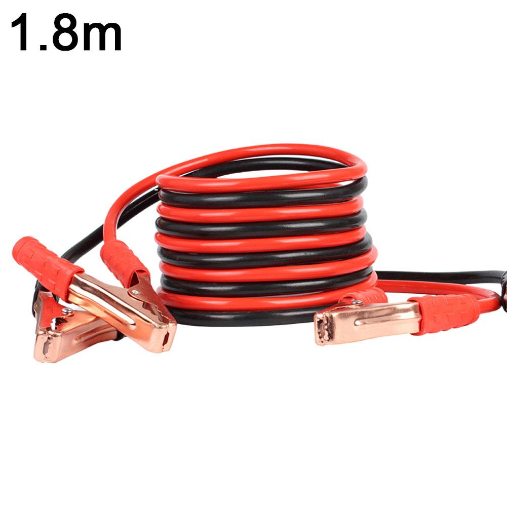 1.8 M 500A Car Battery Jump Cable Booster Cable Line Emergency Jump Starter Leads Van SUV Double-ended With Clamps Clips