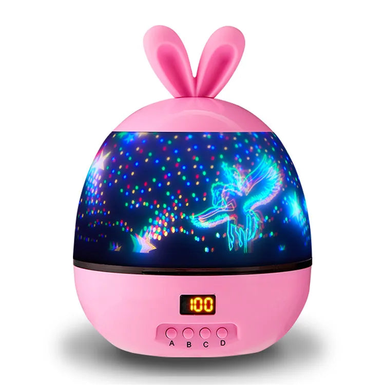 Unicorn Star Dream Rotating Projection Lamp Usb Projection Led Night Lights for Baby Kids