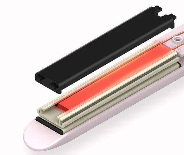 3-in-1 Hair Iron Curling Hair Flat Iron Straightening Brush Hair Comb Mini Hair Straightener and Curling Iron Styling Tools