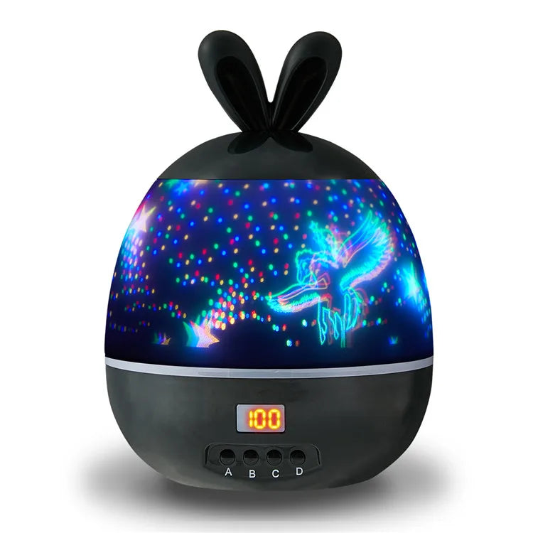 Unicorn Star Dream Rotating Projection Lamp Usb Projection Led Night Lights for Baby Kids