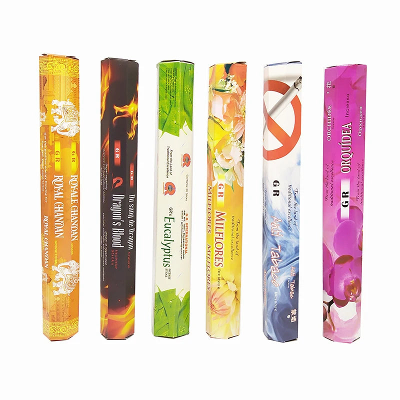 Y Original Indian Incense 20 Sticks Meditation Palo Santo White Sage Incense Room Toilet Deodorization Air Fresh Aromatherapy