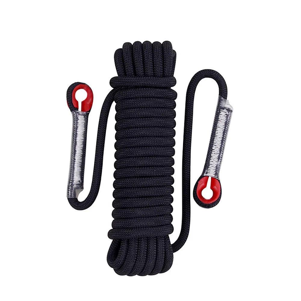 12mm 50m Outdoor Climbing Rope Escape Rescue Static Rope Rock Equipment Mountaineering Lifeline Emergency Survival Safety Gear