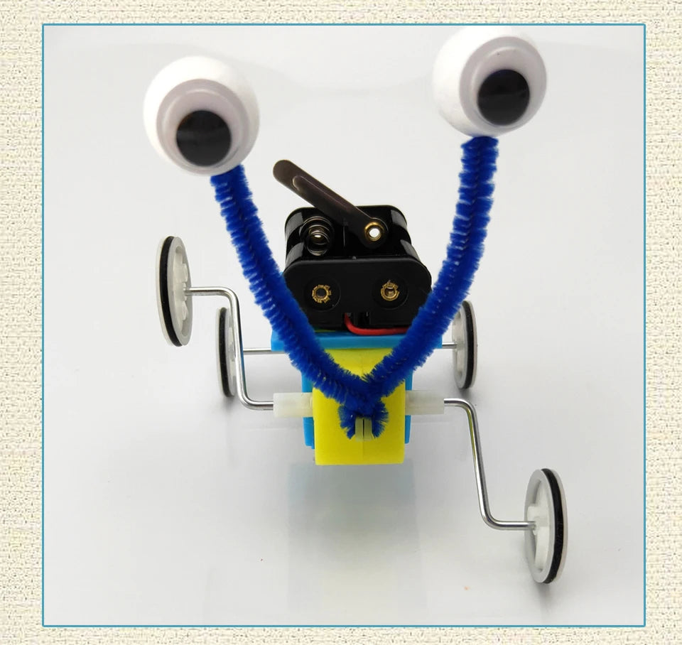 Kids DIY Reptile Robot Electric Wooden Science Experiments Toys for Children Educational Handmade Assemble Toys Boys Girls