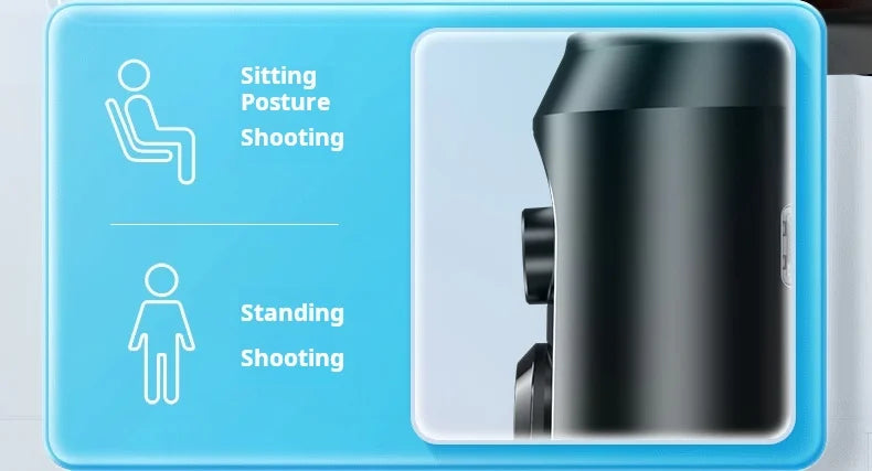 Video Selfie Stick Ai Inteligente Auto Tico bluetooth Selfie Stick 360 Rotation Auto Face Tracking with Light