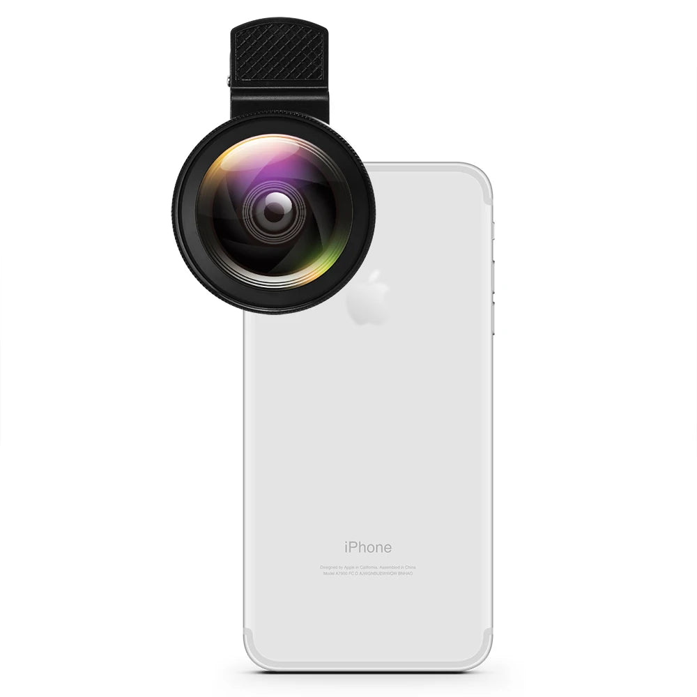 Phone Lens Kit 0.45x Super Wide Angle & 12.5x Super Macro Lens HD Camera Lentes for iPhone 12 11 Xiaomi Huawei All Cellphone