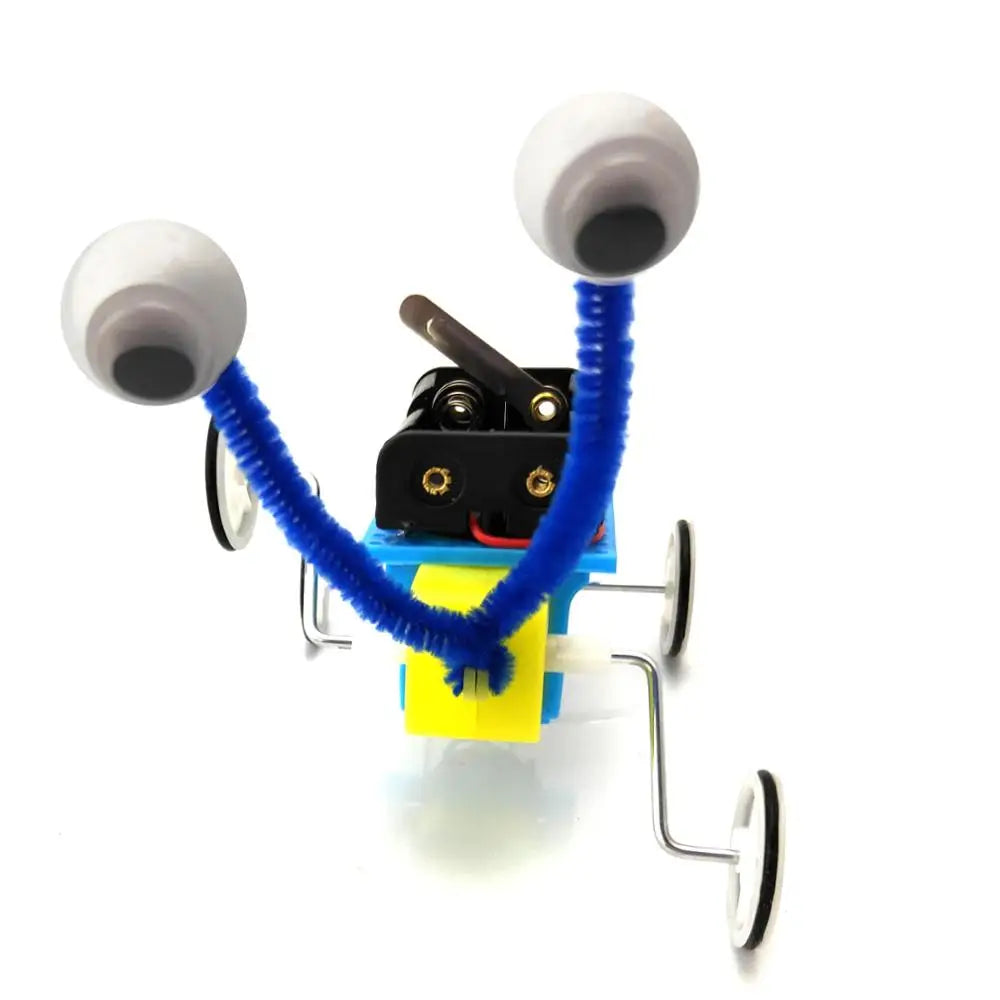 Kids DIY Reptile Robot Electric Wooden Science Experiments Toys for Children Educational Handmade Assemble Toys Boys Girls
