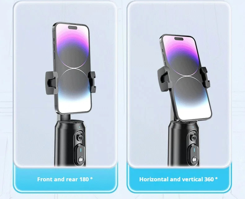 Video Selfie Stick Ai Inteligente Auto Tico bluetooth Selfie Stick 360 Rotation Auto Face Tracking with Light