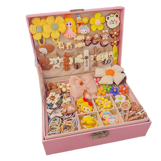Wholesale Custom Cute Luxury Toddler Children Baby Kids Hair Clips Accessories Headbands Set for Girls