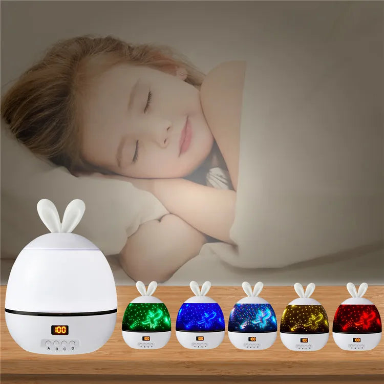 Unicorn Star Dream Rotating Projection Lamp Usb Projection Led Night Lights for Baby Kids