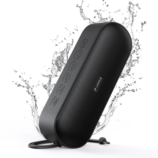 LENRUE A15 Portable Bluetooth Speaker IPX7 Waterproof 20W Stereo Sound 20H Playtime Built-in Mic Lightweight Ultra Portable
