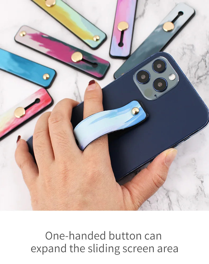 Mobile Phone Bracket Portable Finger Strap Phone Case Stand Finger Ring Grip Holder for Cell Phone Stand for IPhone 12 13 Xiaomi