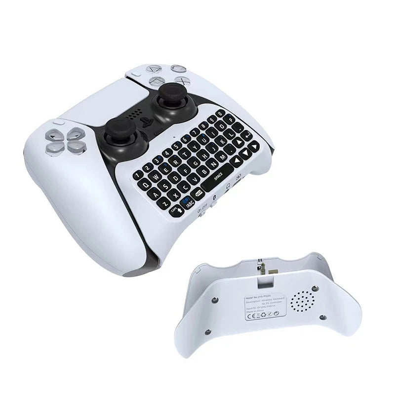 Wireless Keyboard for PS5 Controller Handle Bluetooth External Keyboard for Playstation5 ChatPad Bluetooth Keyboard