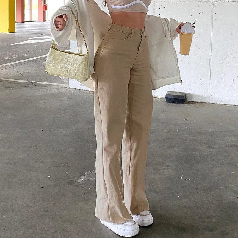 Liu Ming Y2k New Arrivals Women Streetwear Fashion Casual Loose Straight Pants Trousers