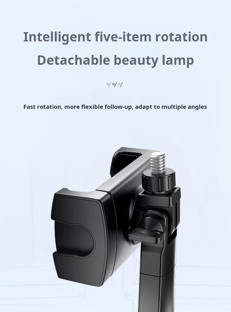 Video Selfie Stick Ai Inteligente Auto Tico bluetooth Selfie Stick 360 Rotation Auto Face Tracking with Light