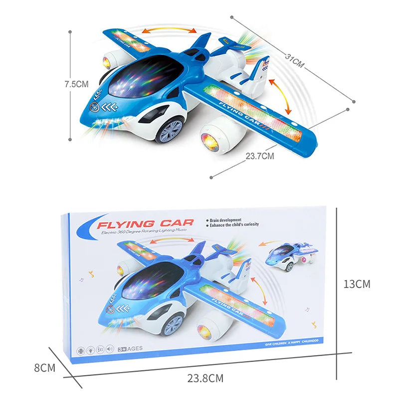 Children's Stunt Universal Deformation Police Aircraft Baby Kids Toy Car Kids Electric