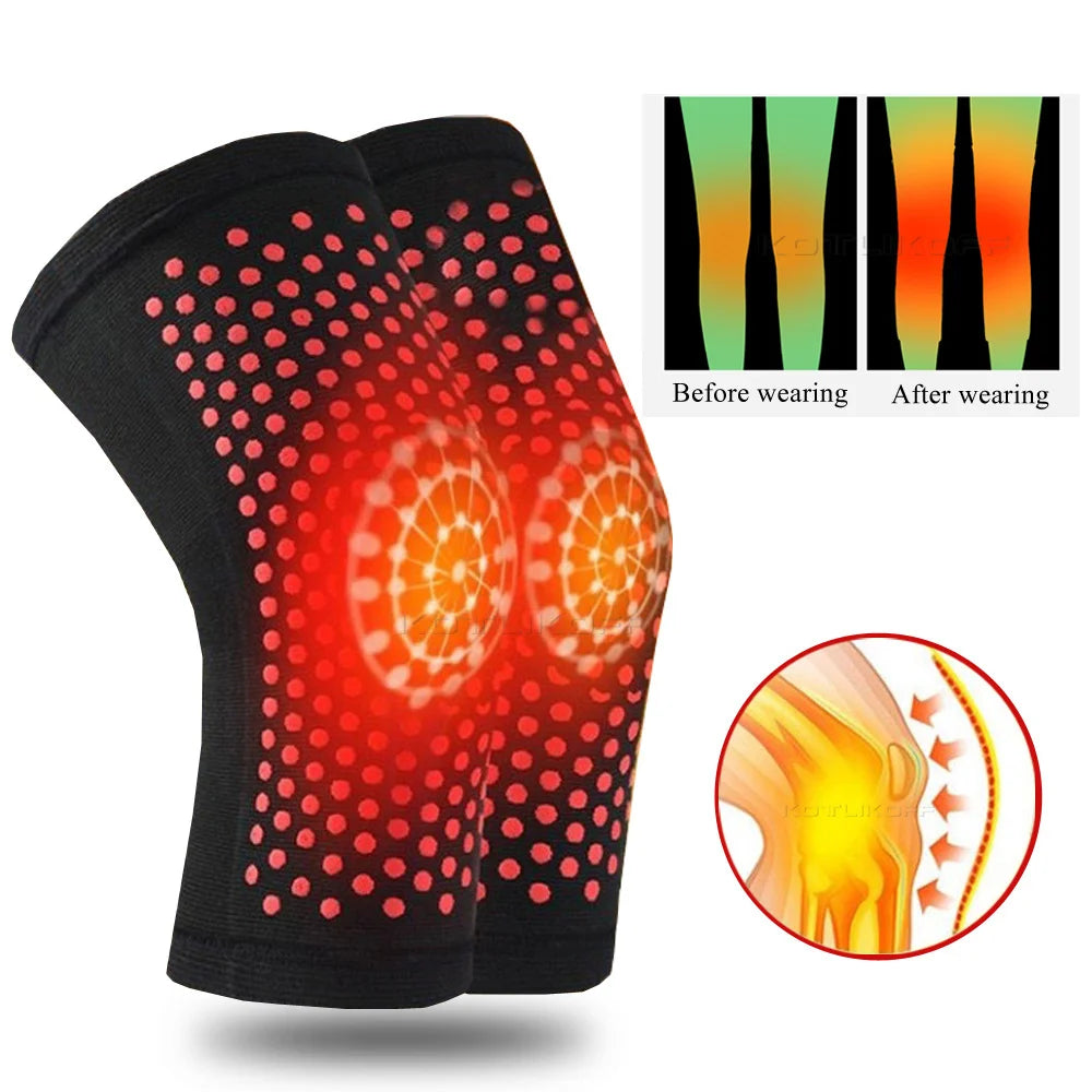 Tourmaline Self Heating Knee Pads Help Warm Support Magnetic Therapy KneePad Pain Relief Arthritis Knee Patella Massage Sleeves