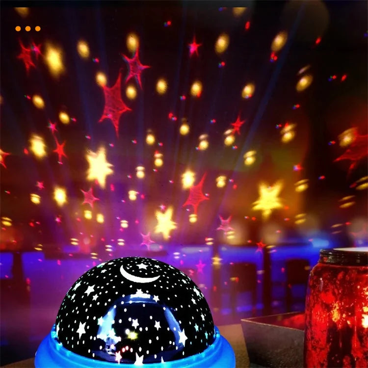 USB Kids Star Master Night Lamp Projector Baby Kids 3d Rgb Color Changing Led Night Light for Christmas