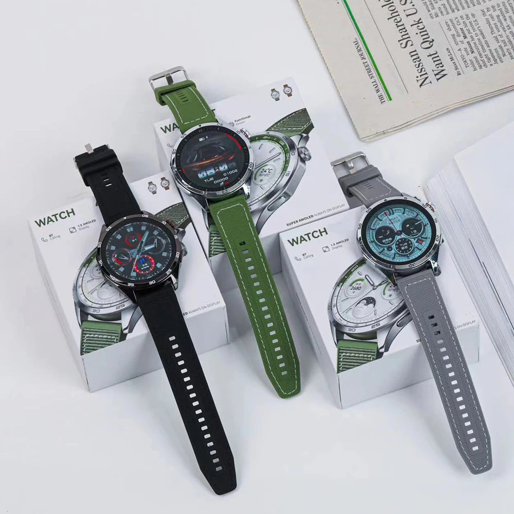 2024 Hot Selling Watch 4 Round Smartwatch Fitness Tracker Wrist Smart Watch Waterproof for Man Women