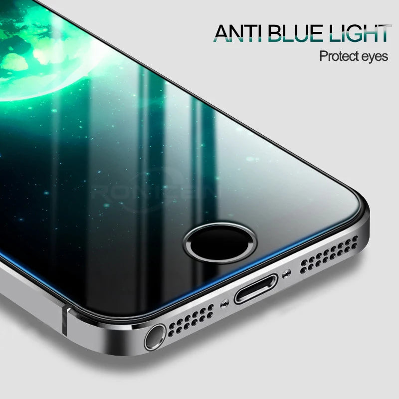 Tempered Glass For iPhone 11 12 13Pro X XR XS Max Screen Protector For iPhone 5 5S SE 6 6s 7 8 Plus Safety Protective Glass Film