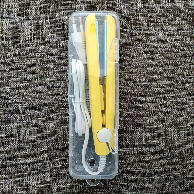 3-in-1 Hair Iron Curling Hair Flat Iron Straightening Brush Hair Comb Mini Hair Straightener and Curling Iron Styling Tools