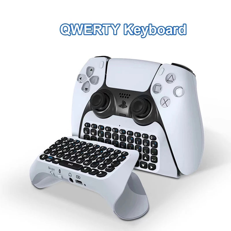 Wireless Keyboard for PS5 Controller Handle Bluetooth External Keyboard for Playstation5 ChatPad Bluetooth Keyboard