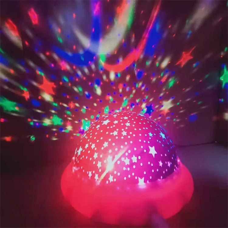USB Kids Star Master Night Lamp Projector Baby Kids 3d Rgb Color Changing Led Night Light for Christmas