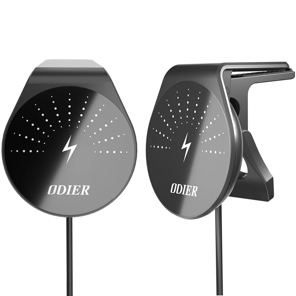 Portable Flexible Wireless Phone Charger Auto Holder & Magnetic Car Mount for iPhone Compatible Magnetic Phone Holder for Car