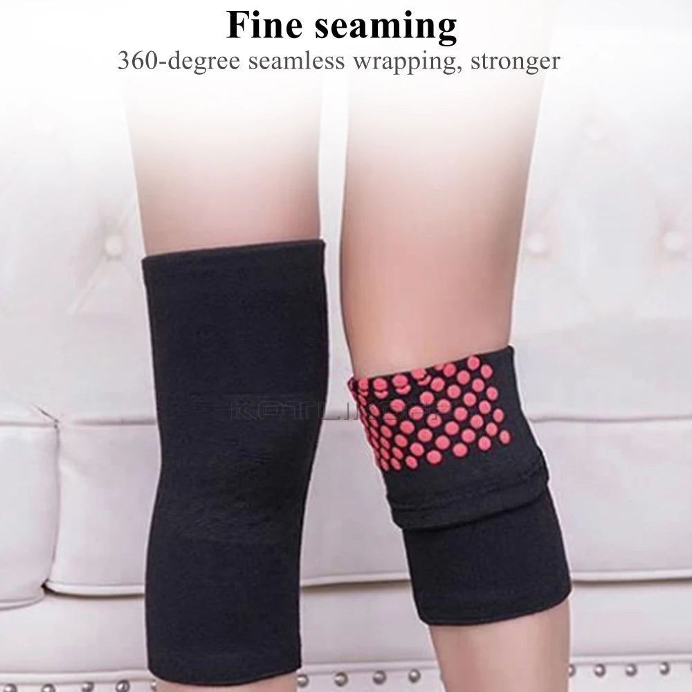 Tourmaline Self Heating Knee Pads Help Warm Support Magnetic Therapy KneePad Pain Relief Arthritis Knee Patella Massage Sleeves