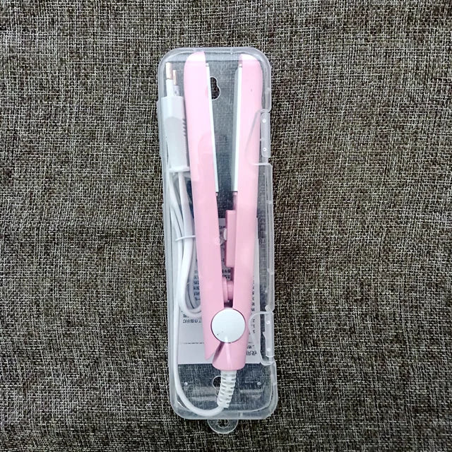 3-in-1 Hair Iron Curling Hair Flat Iron Straightening Brush Hair Comb Mini Hair Straightener and Curling Iron Styling Tools