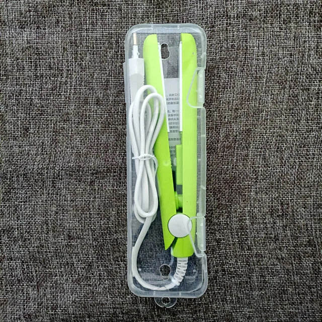 3-in-1 Hair Iron Curling Hair Flat Iron Straightening Brush Hair Comb Mini Hair Straightener and Curling Iron Styling Tools