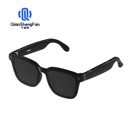 QSF Smart AI Translation Glasses Simultaneous Interpretation 2K HD 8.0MP Camera Live Streaming Music Listening Video 220mAh