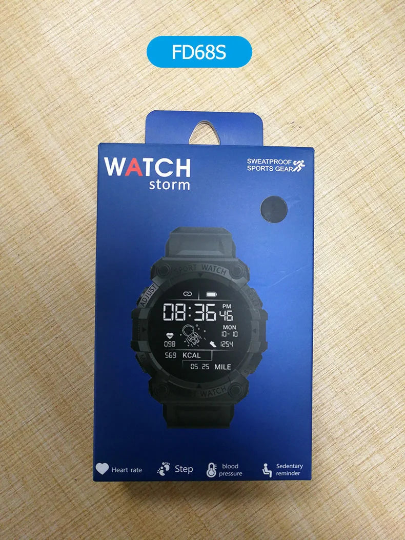 FD68 Smartwatch Fitness Tracker Color Screen Smartwatch FD68 Heart Rate Monitor Fitness Band Smart Watch FD68S