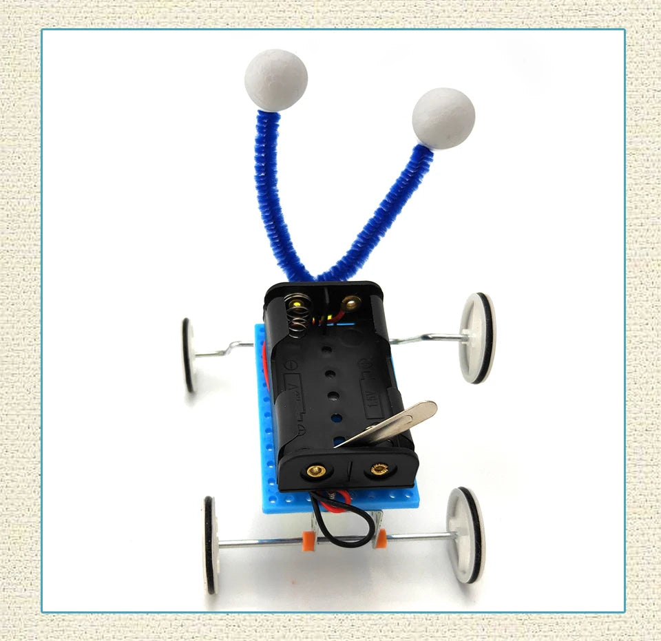 Kids DIY Reptile Robot Electric Wooden Science Experiments Toys for Children Educational Handmade Assemble Toys Boys Girls