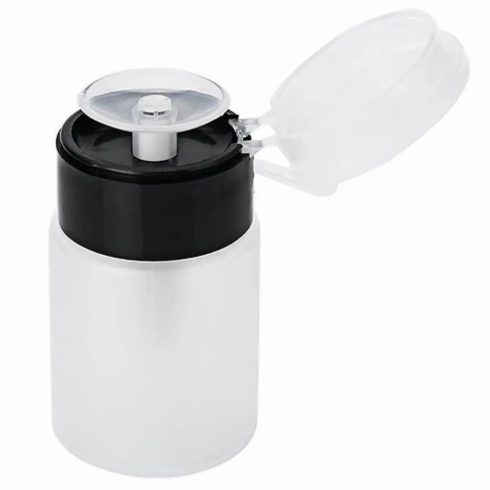 210ml Press Refillable Bottle UV Gel Polish Remover Cleaner Acetone Water Storage Empty Bottle Plastic Nail Remover Container