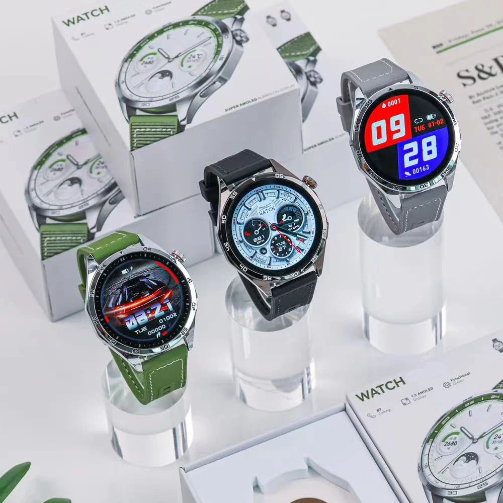 2024 Hot Selling Watch 4 Round Smartwatch Fitness Tracker Wrist Smart Watch Waterproof for Man Women