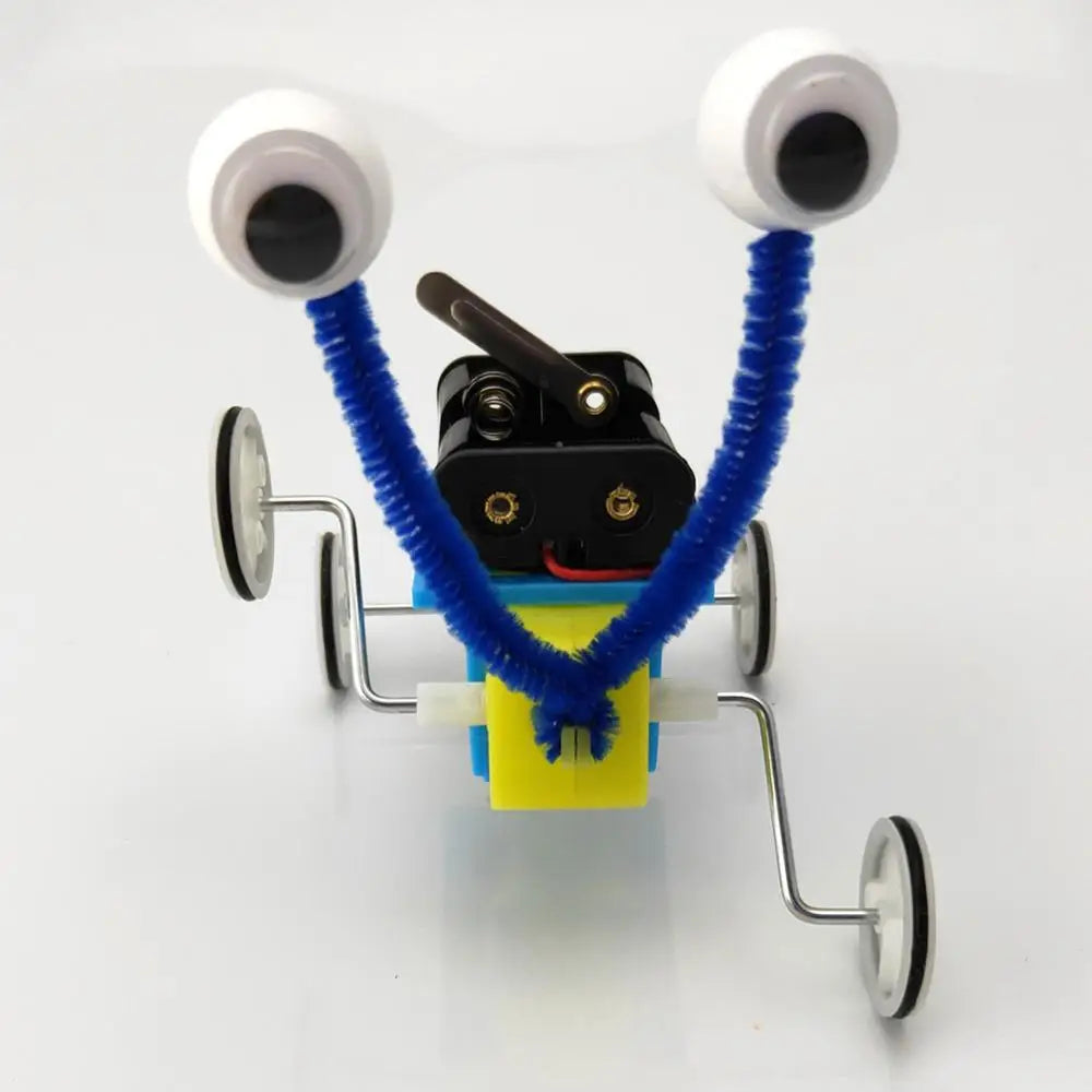 Kids DIY Reptile Robot Electric Wooden Science Experiments Toys for Children Educational Handmade Assemble Toys Boys Girls