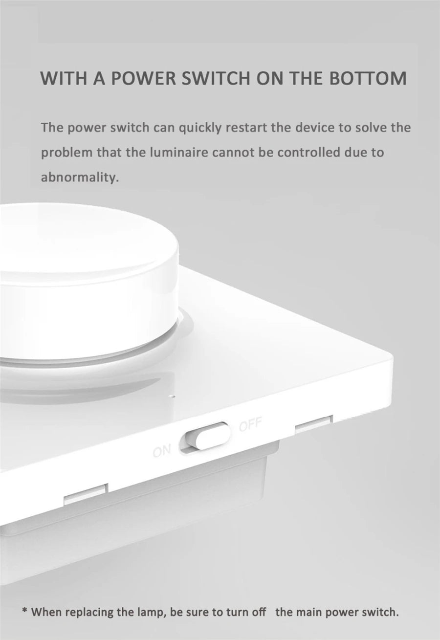 Yeelight Smart Wireless Switch Dimmer Switch Wall Switch Smart Light Remote Control Intelligent adjustment for xiaomi smart home