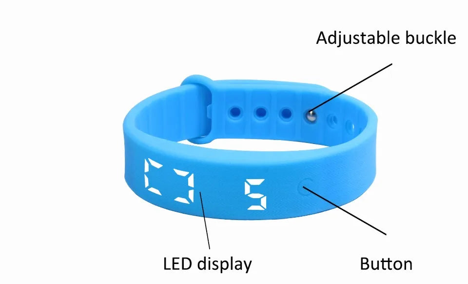 W5Sv Smart Bracelet Vibration Alarm Clock Reminder Sleep Monitoring 24 Hours Pedometer Rechargeable Bracelet