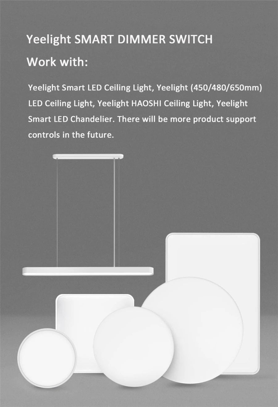 Yeelight Smart Wireless Switch Dimmer Switch Wall Switch Smart Light Remote Control Intelligent adjustment for xiaomi smart home