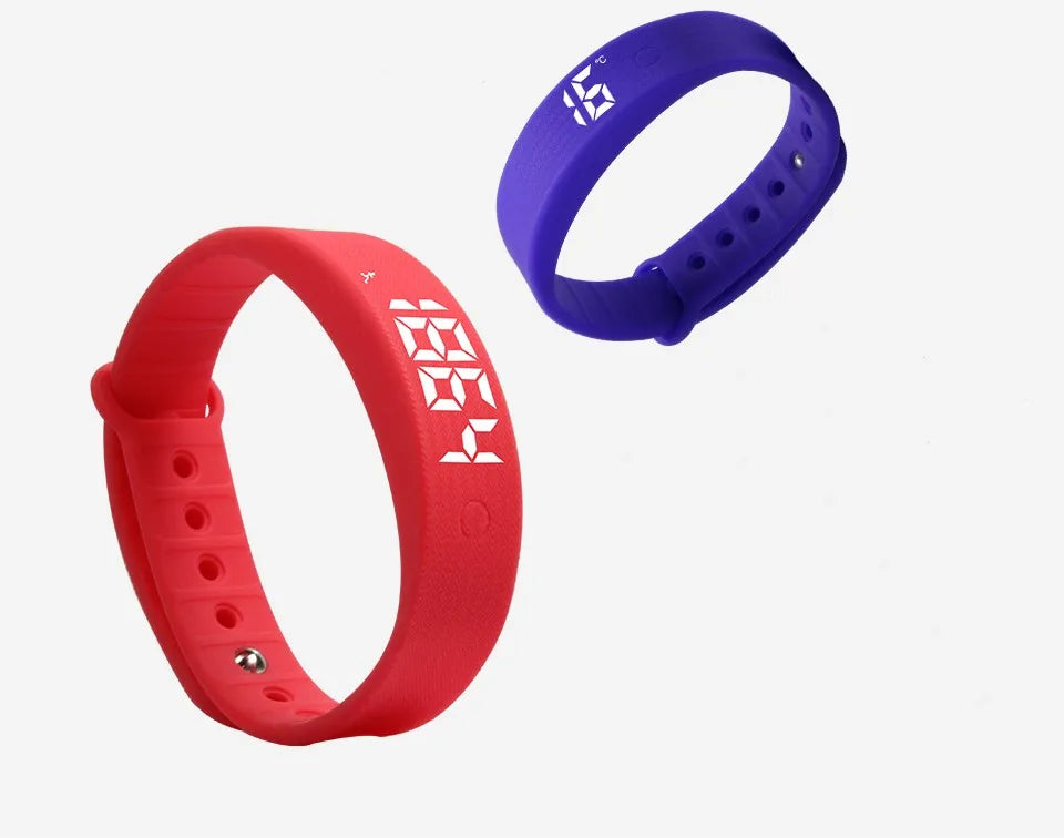 W5Sv Smart Bracelet Vibration Alarm Clock Reminder Sleep Monitoring 24 Hours Pedometer Rechargeable Bracelet